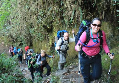 Arriving to Machu Picchu