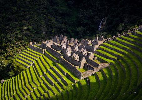 Camping sites along the Inca Trail-Wiñaywayna ruins