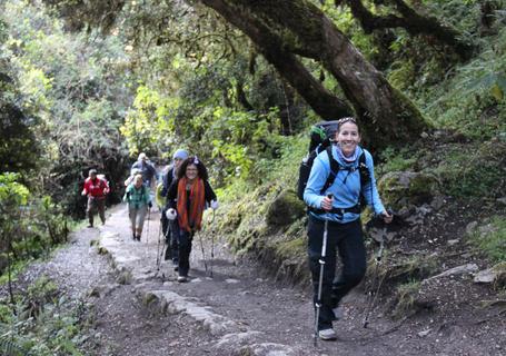 En route to the first Inca Trail campsite, Wayllabamba.