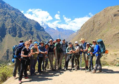 First group on the Inca Route.