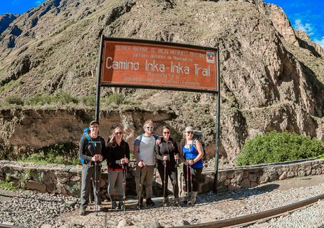 First step to the Inca Trail