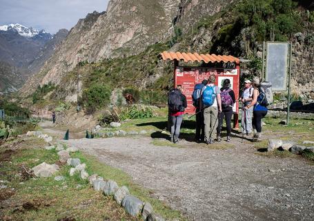 Head of the  Inca Trail to Machu Picchu