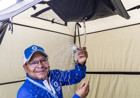 Luxury Inca Trail Shower