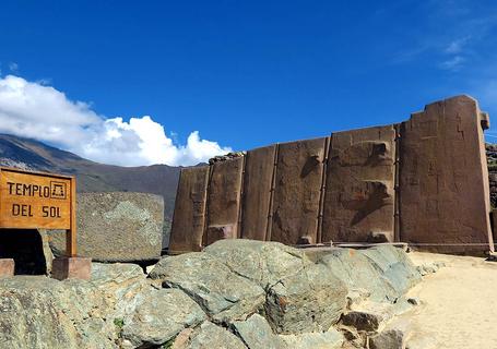 Ollantaytambo archaeological site - Sun temple