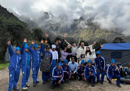 Our group at the base camp