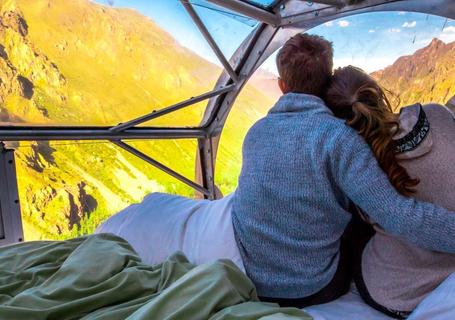 Sleep on the Side of a Mountain at Sky lodge Adventure Suites