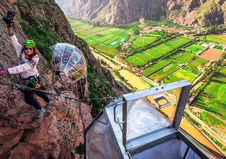 Sleep on the Side of a Mountain at Sky lodge Adventure Suites