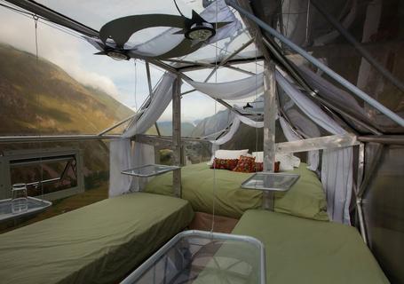 Sleep on the Side of a Mountain at Sky lodge Adventure Suites