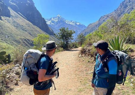 Starting the hike