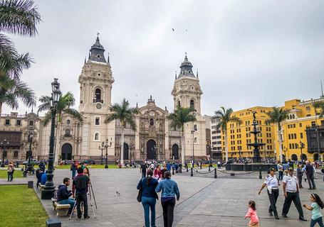 The Cathedral of Lima is located in the city's historic center