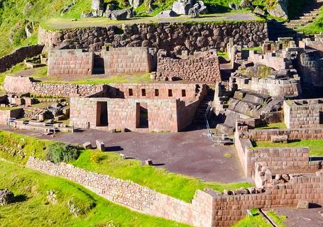 The ruins of Pisac include a complex system of terraces, temples, and residential structures