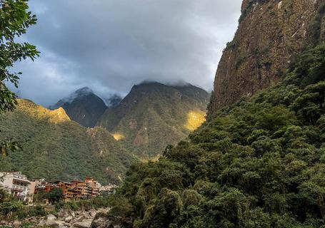 Vieew od Aguas Calientes