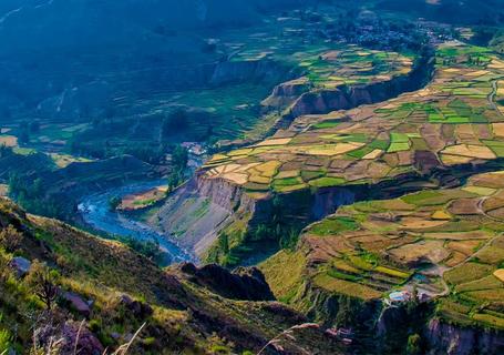 Views of Colca Canyon and Andean Condors