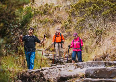 3 Classic Inca Trail - Group of tourist on the Trek