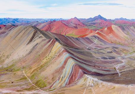 0 Rainbow Mountain - drone landscape