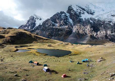 3 Ausangate Trek - Campsite near a lagoon