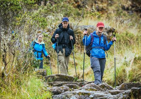 6 Luxury IncaTrail - tourists on the Inca Trail
