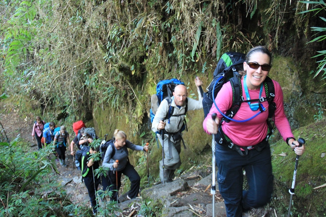 Arriving to Machu Picchu