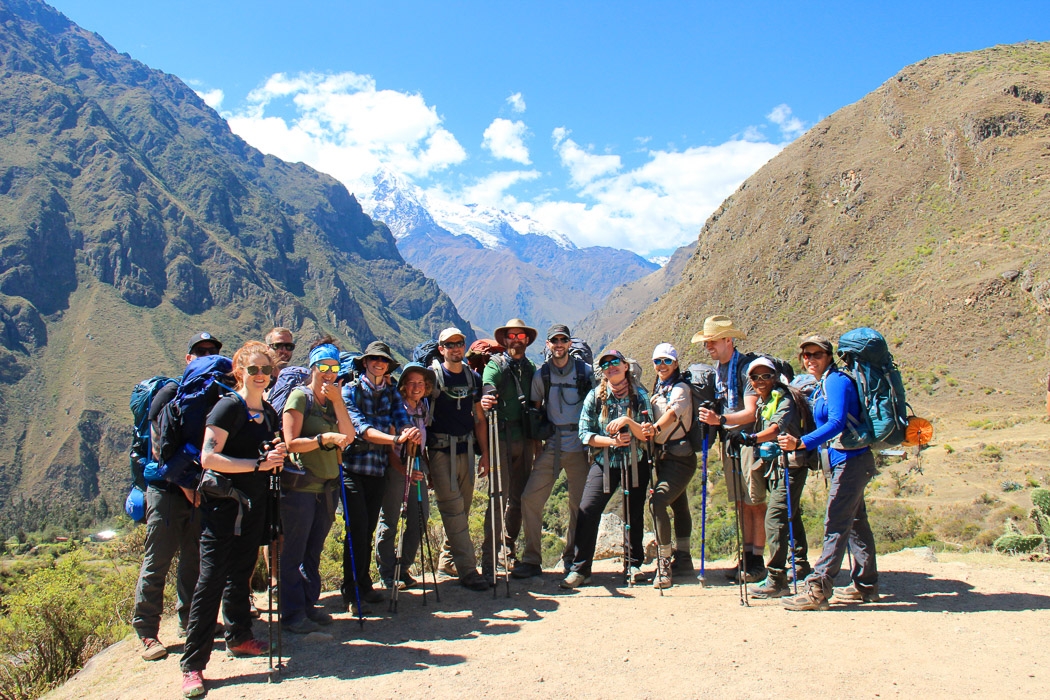 First group on the Inca Route.