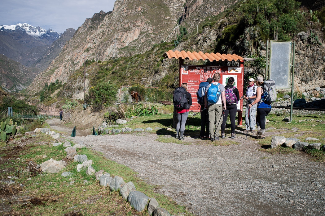 Head of the  Inca Trail to Machu Picchu