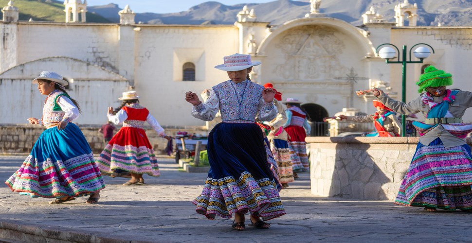 Coporaque is a small village that you will visit on your Arequipa to Colca Canyon tour. While there are only a few streets, there is a small central plaza and a cute church. Coporaque is called the “Land of the Inca’s Wife.” It is believed that the Princess Kollawas Mamallachi married the Inca Mayta Capac in this ancient village in the middle of The Colca Canyon