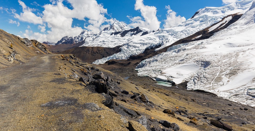 The  Quelccaya Glacier is part of the Ausangate Mountain region. This magnificent glacier is unfortunately melting at a great speed, meaning a sustainable approach is required to preserve the magnificent ice-cap. It is essential to preserve water sources, wetlands, frog species, and other endangered animals like the vicuña. Visit The Ausangate region on your Peru adventure tours!