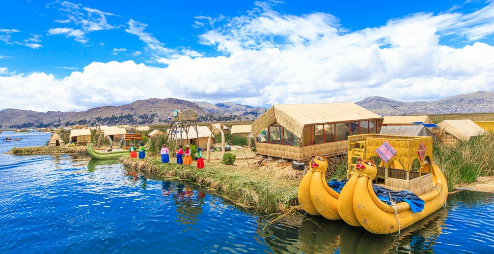 A short boat ride from Puno is where you can step foot on one of the 40 or so spongy islands made by the people who live there. The Uros floating Islands are inhabited islands made from Totora, a type of reed native to Lake Titicaca. Visit them on Puno Tours!