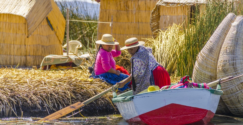 By far one of the most incredible man-made sites in Peru, the Uros Islands are definitely not your usual tourist attraction! Completely self-governed, the Uros people live on the islands cooking and doing their daily chores. These families were actually living on the mainland until the threat of invasion led them to build their own off-shore floaters!  Visit the Uros floating Islands on your Puno to Lake Titicaca tours.