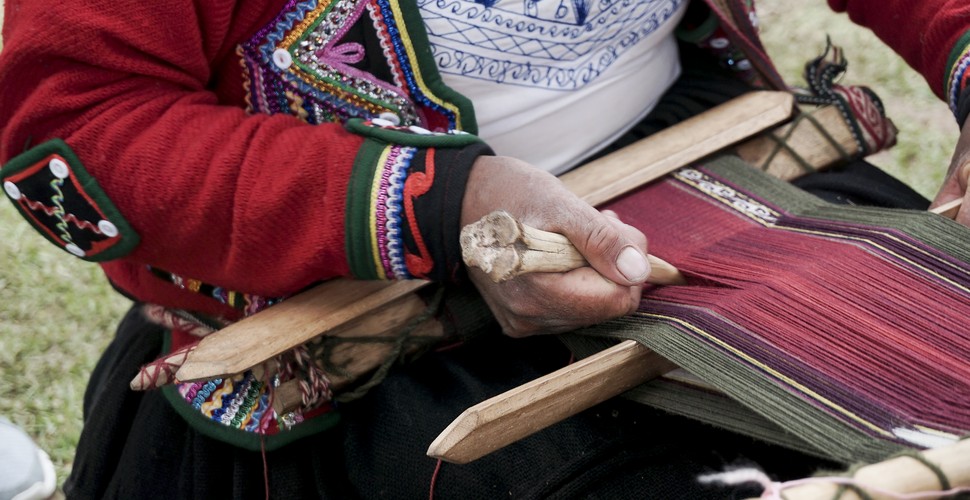 Chinchero is famous for high-quality weavings. These textiles are produced locally and can be purchased when you visit Peru. A number of weaving markets, wit