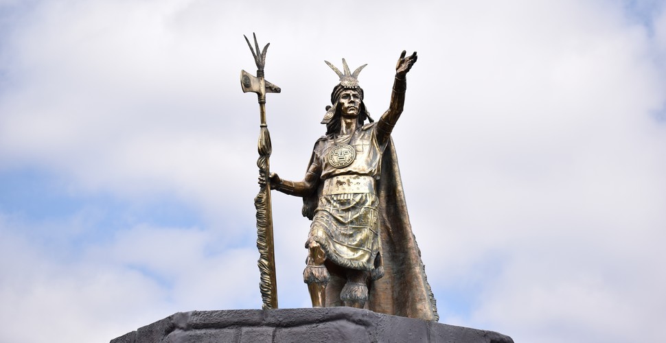 The Statue of Pachacuteq can be found on the Plaza de Armas in Cusco. Pachacuteq was the ninth ruler of the Inca Empire, whose center was in Cusco ("Sapa Inca"). Visit The Plaza de Armas on your Cusco city tour.