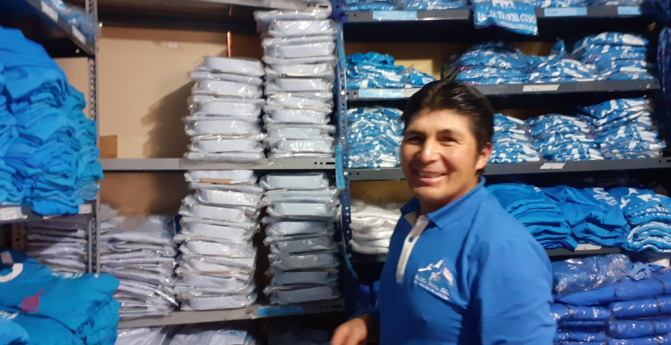 The Valencia Travel office is in Cusco, Peru. Juan is a valued part of our team and he makes sure that all the camping equipment is in an excellent condition, clean, and ready for the next clients on their differing trekking routes. So whether you are hiking the Inca Trail Trek to Machu Picchu, or the Ausanagate Trek, you can be sure that the equipment is top-notch!
