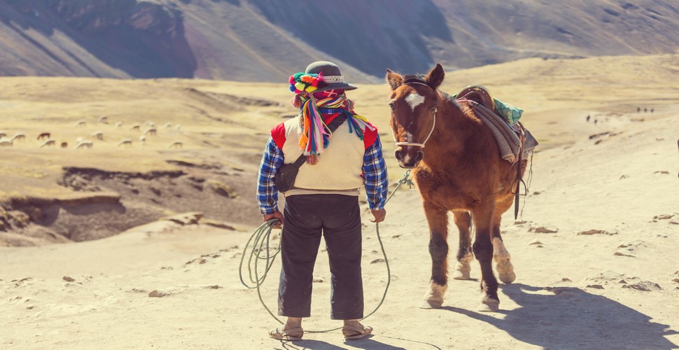 Muleteers are an essential component on The Ausangate Trek. They carry the camping equipment with the help of their trusty steeds, which make this Trek possible. This trail is a lesser-traveled route by trekkers, making it ideal for people who really want to get away from the tourist trail and explore an untouched and remote region on their Peru adventures.
