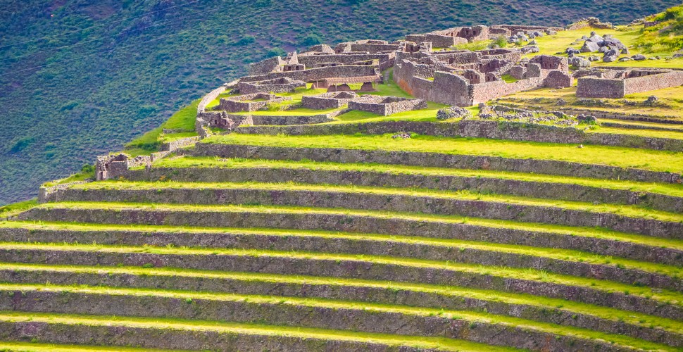 One of the stand-out aspects of the Pisac archaeological site is its magnificent terraces. The terraces are stunning to look at from a distance and are a characteristic feature of Inca agriculture that you can find all over the Andean countryside. The Incas would grow their crops along the terraces to sustain their cities and they make for some spectacular photos on your  Cusco day trips.