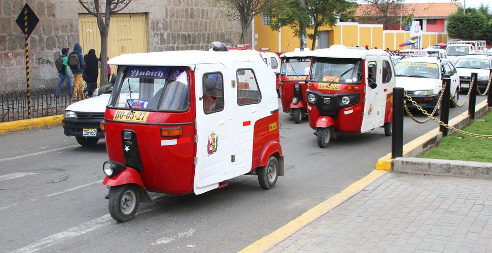 Mototaxis are found throughout Peru, but jungle cities such as Iquitos, Tarapoto, and Tingo Maria have the highest number of mototaxis. Roads in these regions are often dominated by these three-wheeled delights,that get you from A to B in a flash! One of the most authentic things to do on a Peru tour package is take a ride in a Moto Taxi!