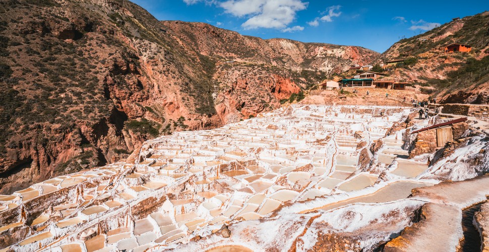 This natural mineral salt is extracted from the ground of The fertile Sacred Valley. The process involves channeling salty water from natural springs into the pans, where it evaporates in the Andean sun, leaving behind crystallized salt. The Maras salt is of an extremely high quality and the packaged salt makes a great souvenir from your Peru adventures to take back home.