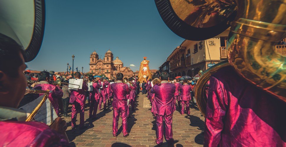Corpus Christi, literally translated means "Body of Christ" in Latin. This is a Catholic festival celebrated in Cusco each May /June, depending on when Easter falls. The celebrations in Cusco revolve around the Plaza de Armas that you can see on your Cusco tours.