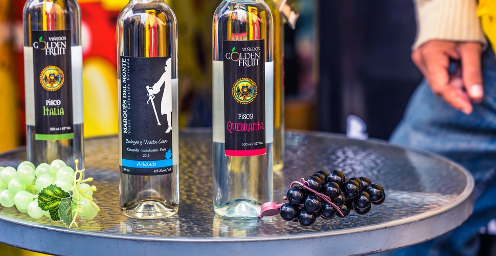Peru's iconic grape brandy, Pisco, comes in a number of different varieties. Each type of Pisco has its own unique flavors and aromas. Acholado, Mosto Verde Quebranta and Pure Pisco are the main types of Pisco to try on your Peru holiday packages.