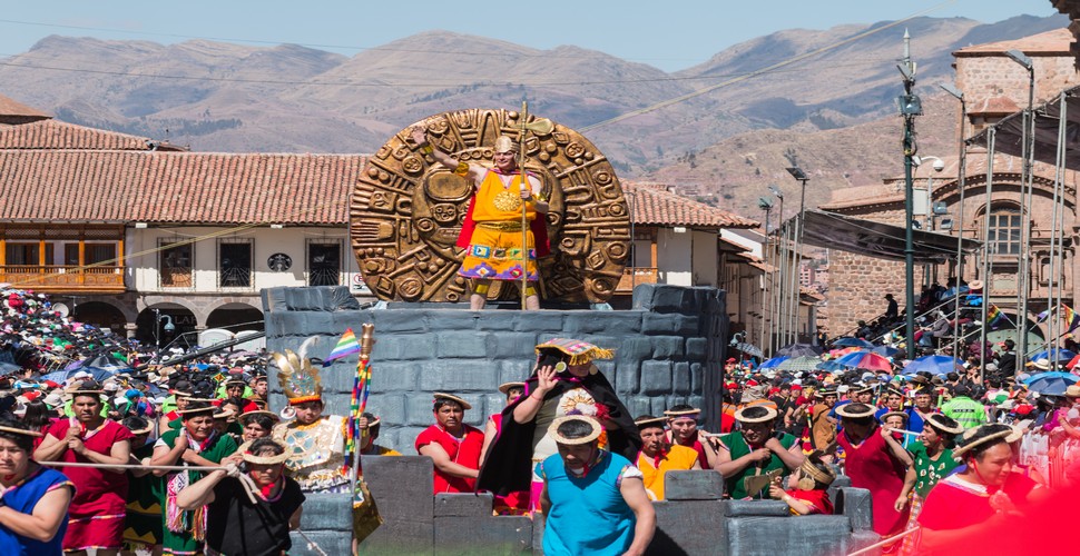 The Inti Raymi festival is the most famous Cusco festival. It symbolizes the Inca reverence for the Sun God, Inti. This annual festival features elaborate processions, traditional music, and a captivating reenactment of ancient Inca ceremonies.  The ceremony takes place at the majestic Sacsayhuamán archaeological site.