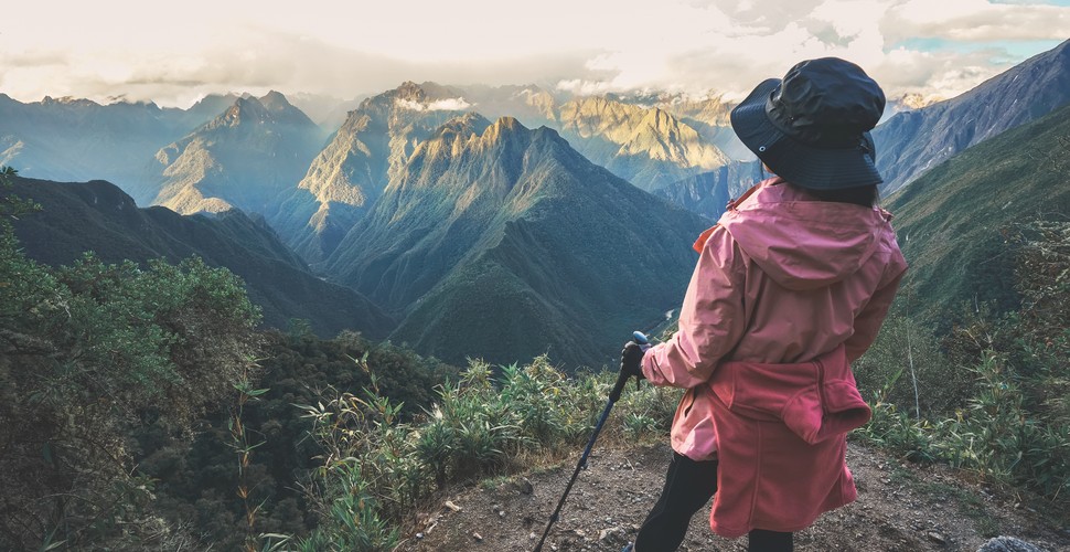 The Inca Trail  is famous for its stunning vistas. All around you there are views of the valley below, the cloud forest and the magnicient Machu Picchu in the distance!