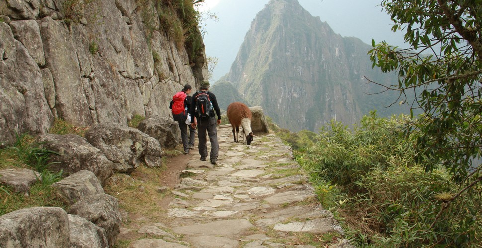 Huayna Picchu is the conical shape mountain to the right of Machu Picchu. You also need permits to climb this mountain as well as The Inca Trail trek to Machu Picchu.