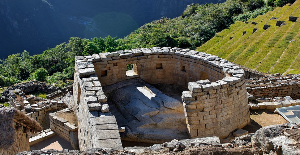 The Temple of The sun inside Machu Picchu is one of the most important religious sites inside the Machu Picchu Citadel.