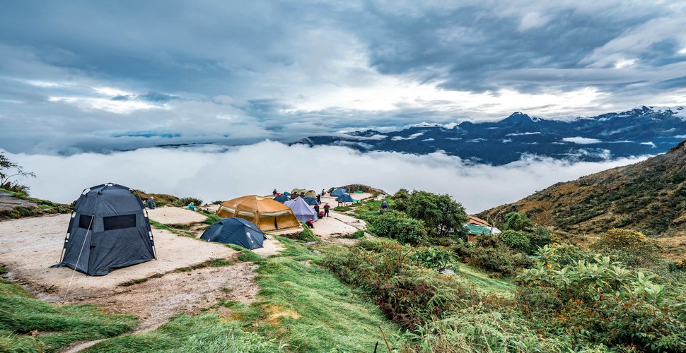 Inca Trail Campsite..... all set up!