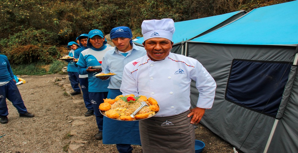 What these Inca Inca Trail Chefs can prepare on the side of a mountain, is truly astonishing!