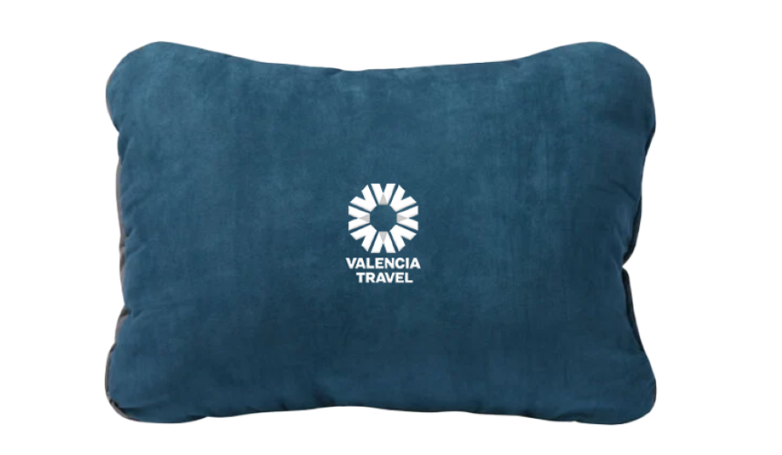 The Valencia Travel Pillow on Luxury Inca trail Treks to Machu Picchu.