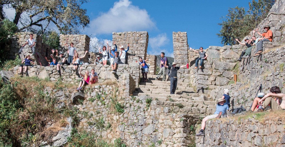 The Sun Gate is  how The Incas originally entered Machu Picchu from The Inca Trail!