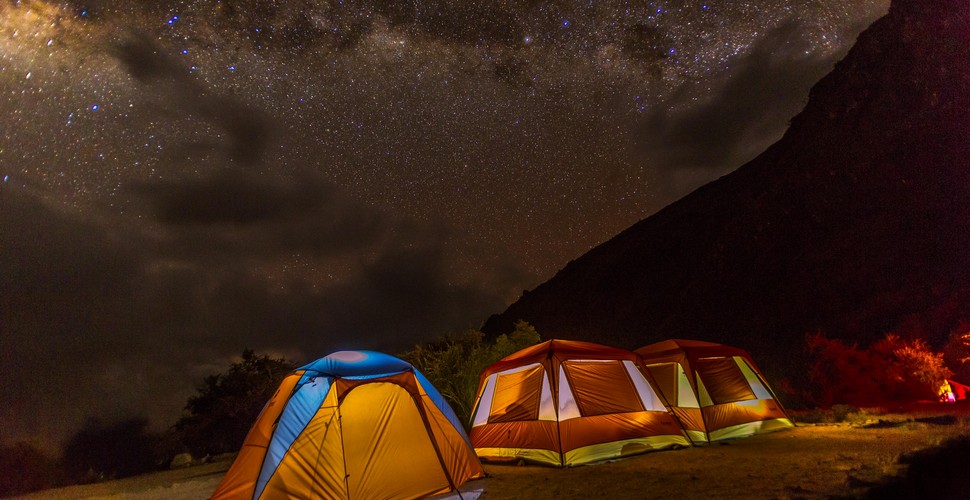 Constellations over The Inca Trail Campsite.