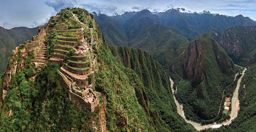 The top of Huayna Picchu offers spectacular views of all The Machu Picchu Site