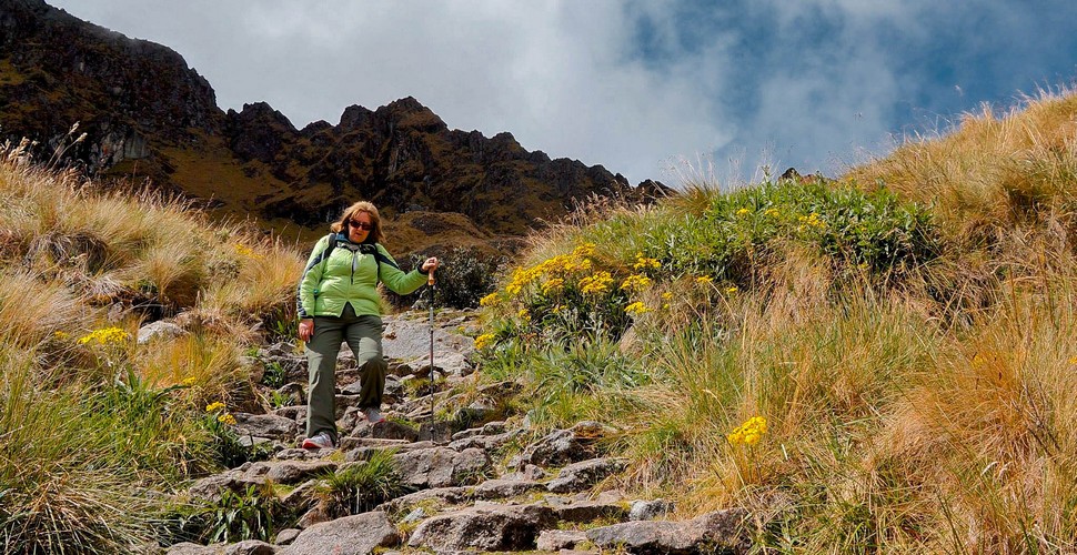 Inca Trail Steps are somehwat steep, either ascending or descending!