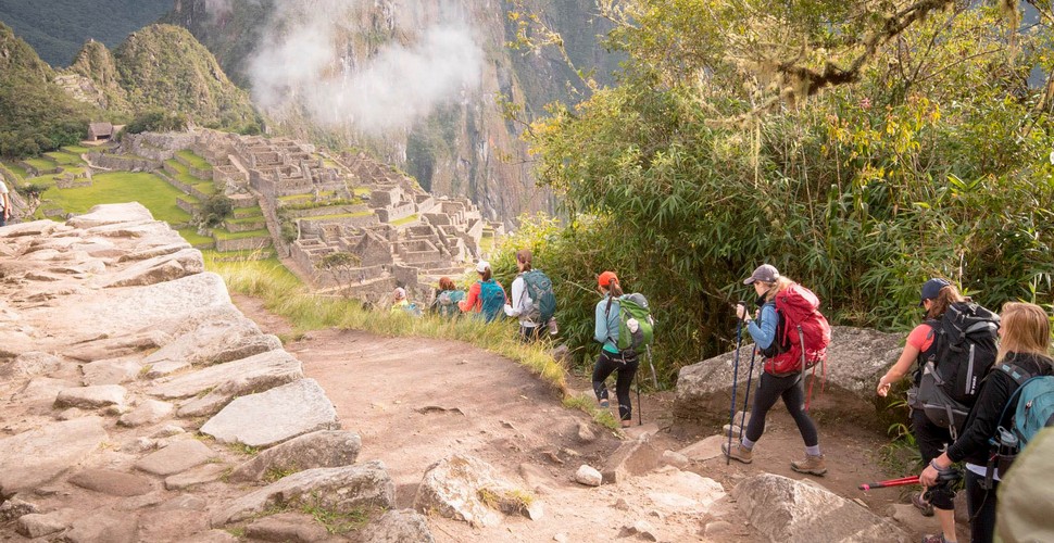 The final part of the journey on the Inca Trail Hike Machu Picchu!