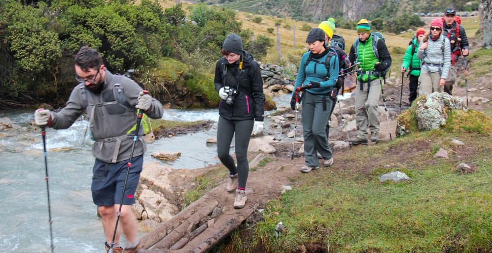 River Crossing on The Salkantay Trek